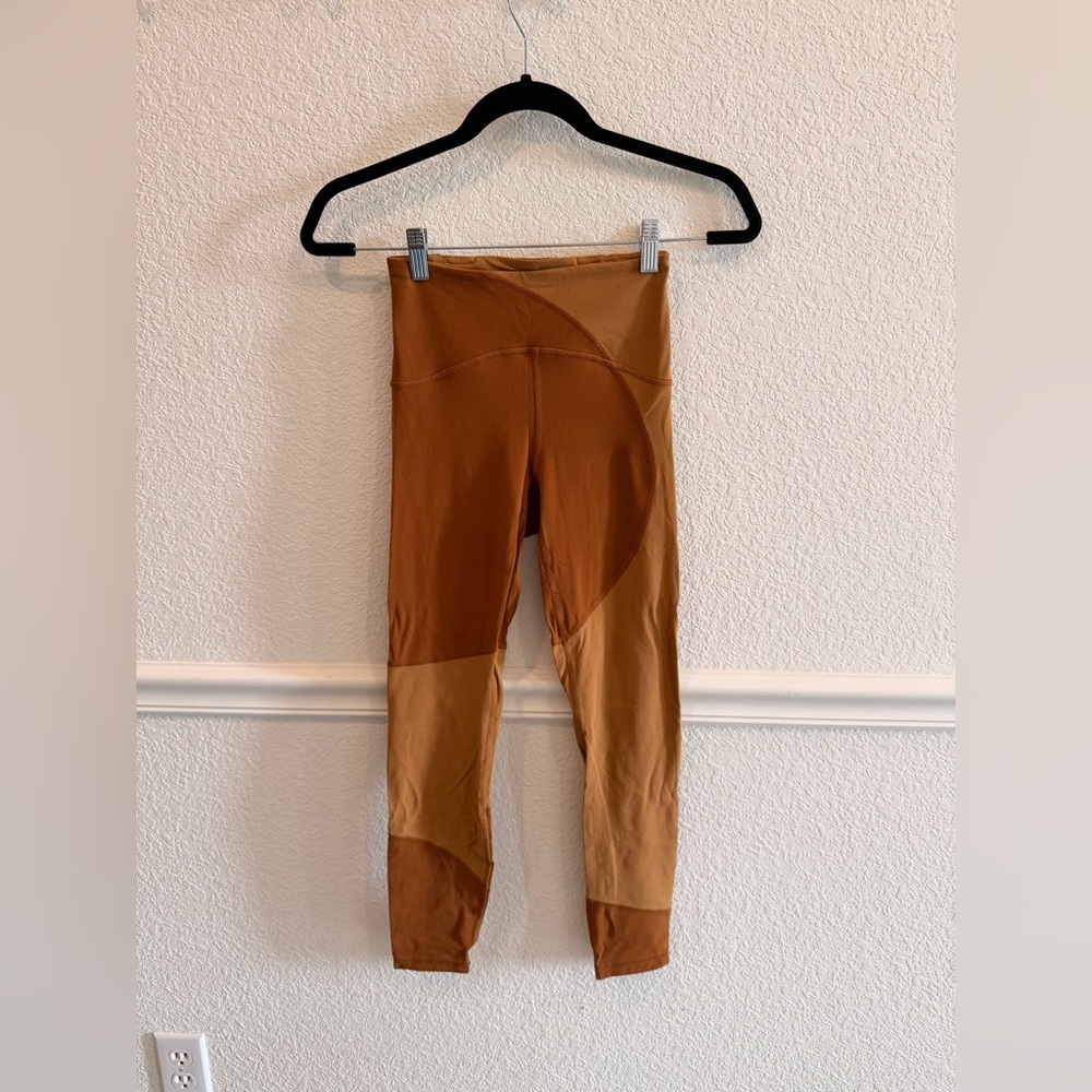 lululemon athletica Brown Two-tone Leggings Size 2